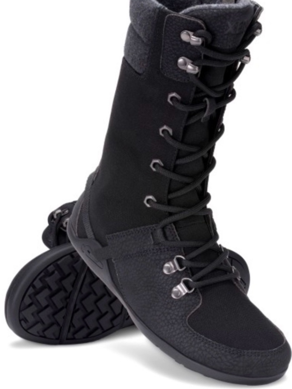 Xero Shoes Mika Barefoot Lace Up Cold Weather Friendly Boots Size 7.5 Black